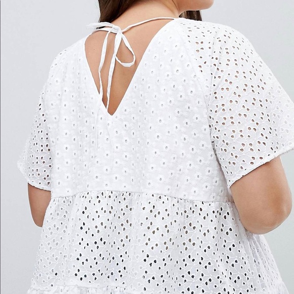 White Broderie Smock Too - Picture 2 of 6